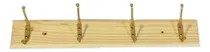 Comprar Colgador Perchero De Madera Pared 5 Ganchos Dobles Fijos
