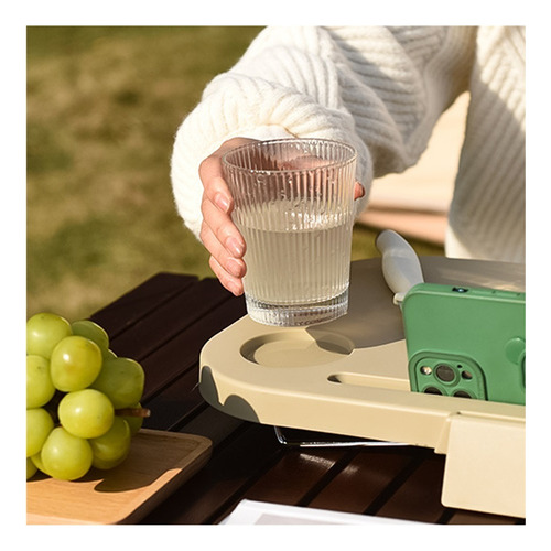 Cesta De Picnic Plegable Para Acampar Con Mesa Tipo Bandeja