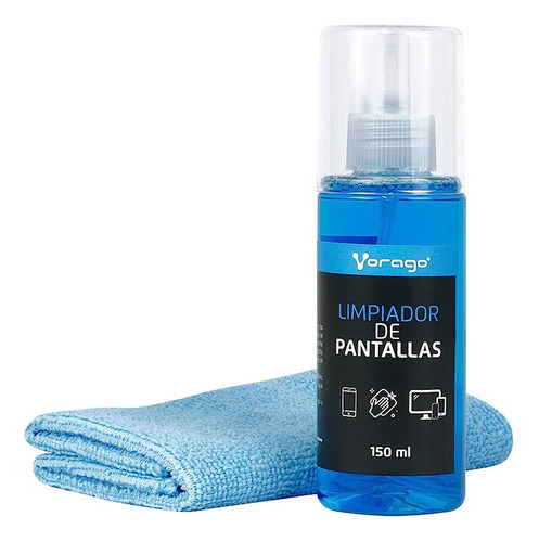 Limpiador De Pantallas Cln-109 Vorago 150ml Microfibra