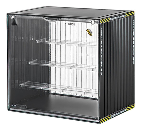 Caja De Exhibición De Figuras, Escaparate Acrílico Negro