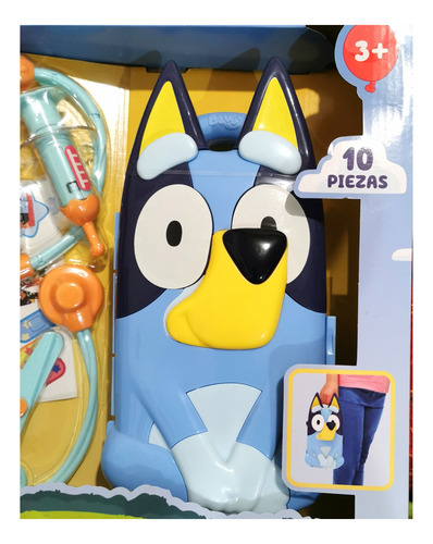 Bluey Maletin Medico Doctor/a 10 Piezas, , Inofens
