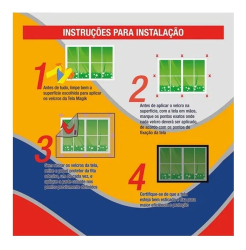 Imagem 9 de 9 de 2 Tela Mosquiteiro Para Janelas 1,20 X 1,50 M Velcro Lavável