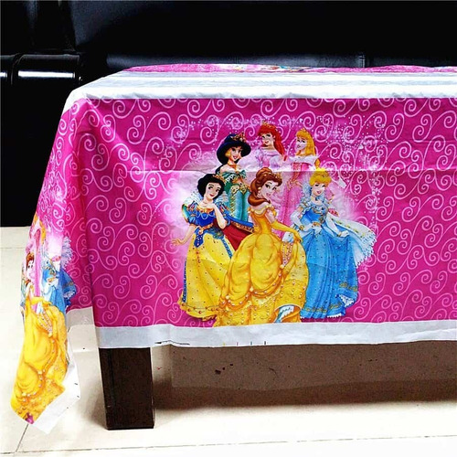 Mantel Mesa Fiesta Plastico Rectangular Princesas Disney