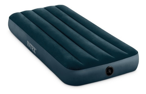 Colchon Inflable Uno 1 Plaza Dura Beam Standar Camping Intex Color Azul