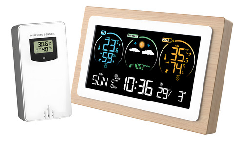 Termómetro De Estación De Monitoreo De Temperatura Con Reloj