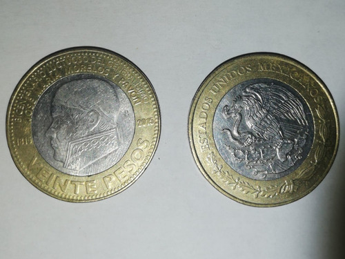 Moneda Mexicana Conmemorativa De $20 Octavio Paz