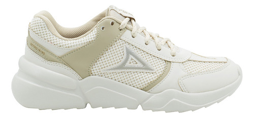 Tenis Para Mujer Pirma Running Color Beige Ultra Ligeros