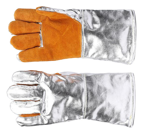 2 Guantes Aislantes Térmicos De Papel De Aluminio Estilo B