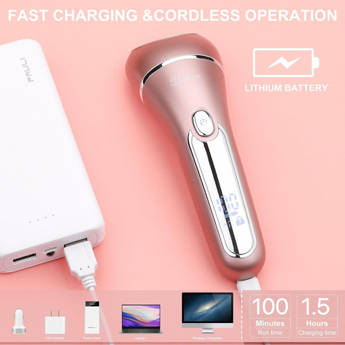 Barbeador Elétrico Hatteker Lady Epilator 3 Em 1 À Prova D'á