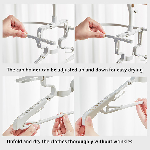 Percha Plegable Con Capucha Para El Hogar, Con Costura Retrá