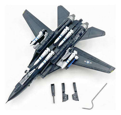 Modelo De Caza A Escala 1:100 F14a Fundido A Presión Con