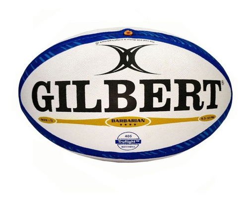 Pelota De Rugby Gilbert Match Barbarian Uar Nº5