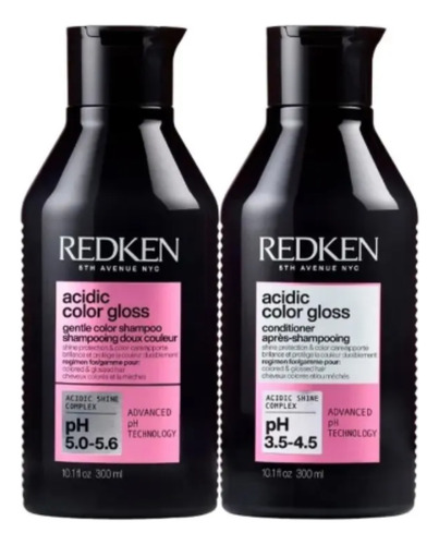 Kit Redken Acidic Color Gloss Shampoo 300ml + Cond 300ml