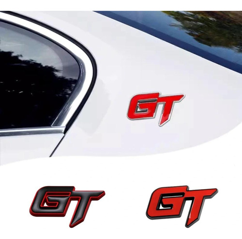 Emblema Logo Gt 3d Adhesivo Tuning Lujo Para Tu Auto