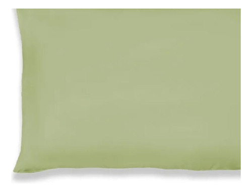 Fronha Avulsa Malha Algodão Vivaldi Lisa 50cmx70cm Absinto