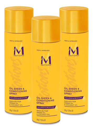 Motions Spray Acondicionador Y Brillo De Aceite, Nutre Y Re.