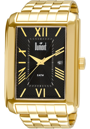 Relógio Masculino Dumont Dourado Du2115br/4p