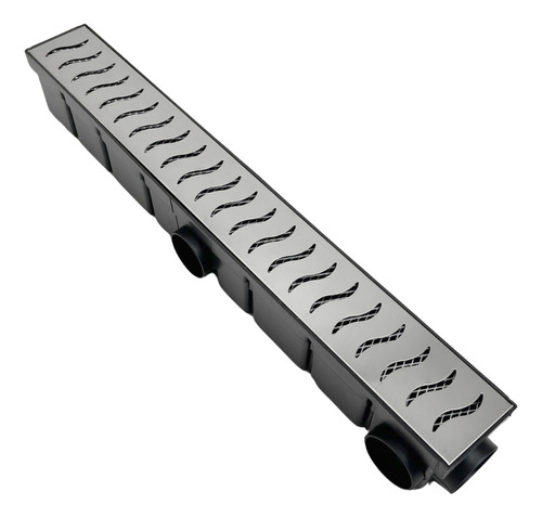 Ralo Linear 6x50 Grelha Inox Polido + Tela Anti Insetos