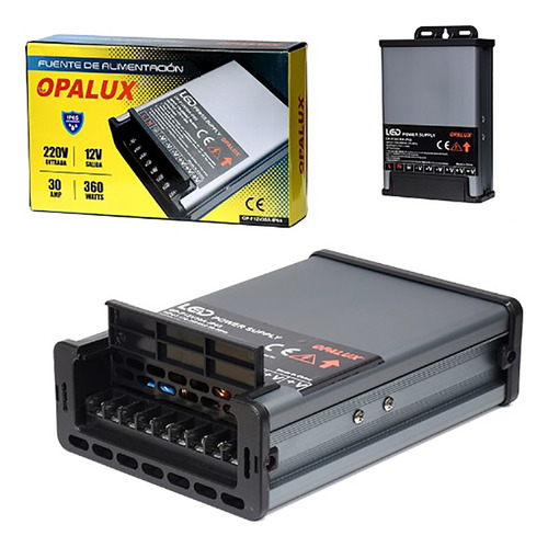 Fuente De Poder Switching Vertical 12v 30 Amp Ip65