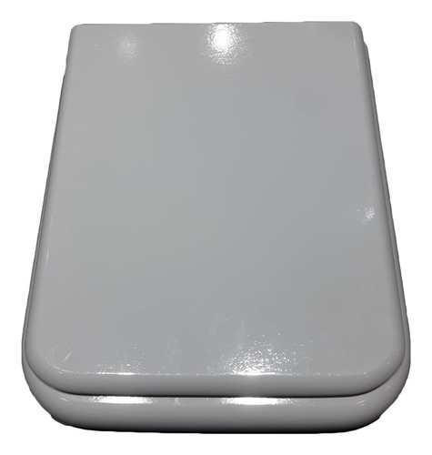 Asiento Inodoro Cuadrado Mdf Laqueado Para Ferrum Niza Gris