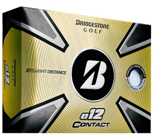 Pelotas Golf Bridgestone E12 Contac Docena Blancas