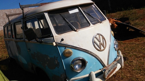 Volkswagen Vw Bus Kombi Antiga Luxo Ano 1975 Luxo Original