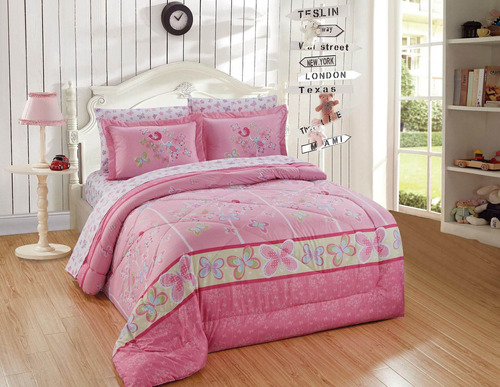 Home Collection Queen Size Comforter And Sheet Set Butterfli