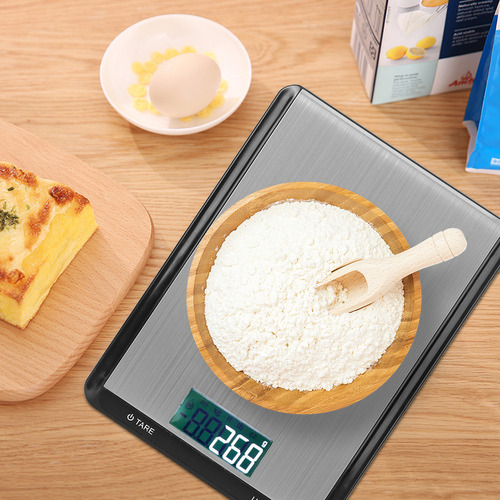 Báscula De Cocina Digital De Acero Inoxidable De 10 Kg/1 G