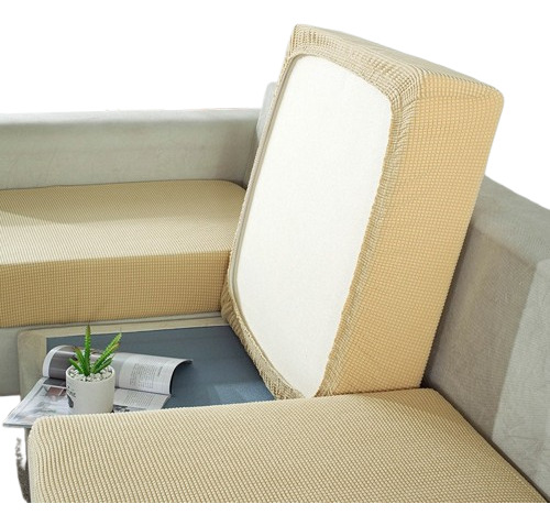 3 Pzs Fundas Elásticas Para Cojín Asiento De Sofá Sillón