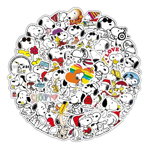 100 Pegatinas De Perros Con Garabatos
