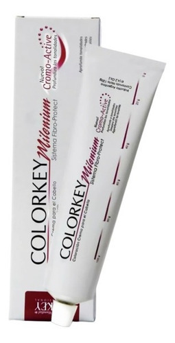 Tinte Silkey Mundial Colorkey milenium tono 9.01 rubio extra claro ceniza suave para cabello