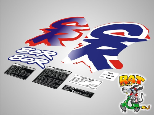 Calcos Honda Cr 80r / 1993 / Kit X 8
