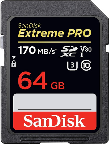 Tarjeta De Memoria Sandisk Sdsdxxy-064g-gn4in Extreme Pro 64