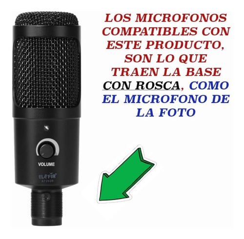 Imagen 3 de 10 de Shockmount Grande Con Antipop Para Microfono Condenser