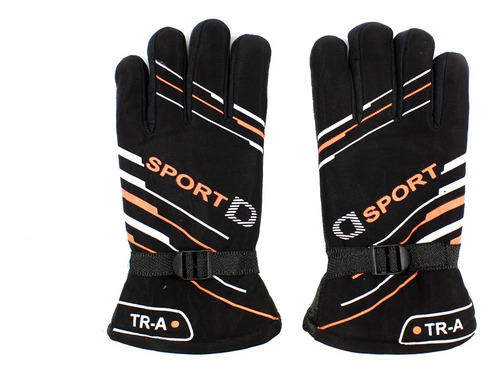 Imagen 1 de 7 de Guantes Para Moto Motocicleta Contra Invierno Frio Negro