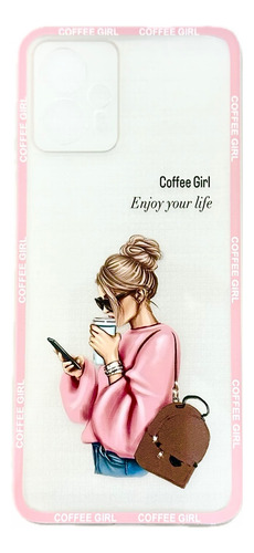 Funda Tpu Diseño Coffe Girl Para Moto G14 G53
