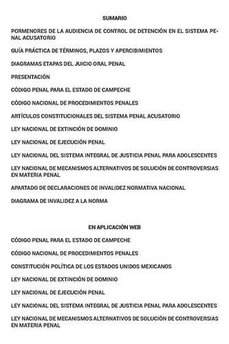 Legislación Esencial Penal De Campeche 2025. Código Penal. Código Nacional De Procedimientos Penales. Artículos Constitucionales Del Sistema Penal Acusatorio. Leyes Complementarias En Materia Penal