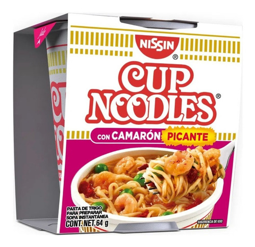 Sopa Instantánea Nissin Camarón Picante 64g