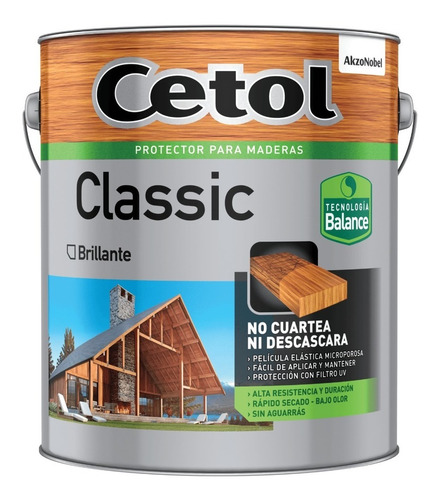 Cetol Classic Balance Lasur Brillante Impregnante Madera 4lt