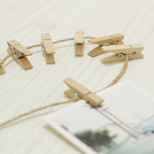 Mini Broches De Madera Sin Pintar Varios X 100 Importados