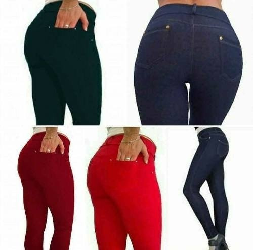 Pantalon Calza Mujer En Algodon Con Lycra Talles Del 1 Al 6 Calce Leggin Por Mayor