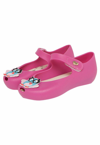 Sapatilha Pink Coruja World Colors Peep Toe