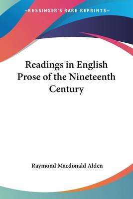 Libro Readings In English Prose Of The Nineteenth Century...