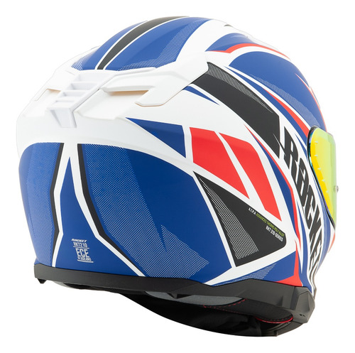 Casco Integral Joe Rocket Rkt210 Reactor + Mica Iridium Azul Lisa L