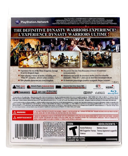 Dynasty Warriors 8 Ps3 (Reacondicionado)