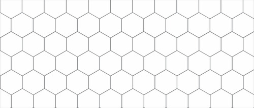 Vinilos Decorativos Fondo De Azulejos Hexagonal 150x60cm Blanco