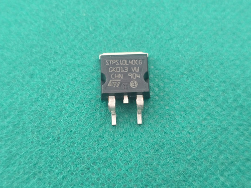 5x Diodo Schottky Stps10l40cg 10amp 40v Smd To263 St