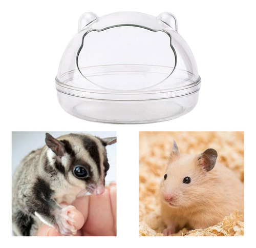 Contenedor De Baño De Arena Para Hámster Redondo M