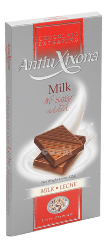 Chocolate Antiu Xixona Sin Azucar Leche 125gr