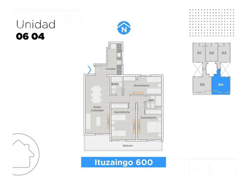 Imagen 2 de 10 de Departamento De 2 Dormitorios En Venta